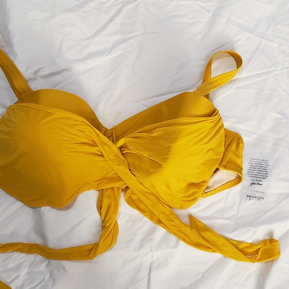 GabiFresh X Swimsuits For All Riptide Bikini Top Turquoise 24D/DD - Picture 7 of 7